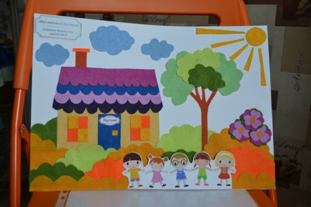 Аппликация мой любимый детский сад