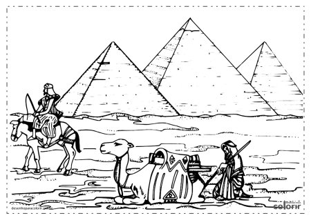 Раскраски Древний Египет распечатать или скачать бесплатно в формате PDF.