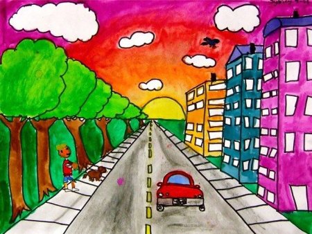 Перспектива в рисовании для детей