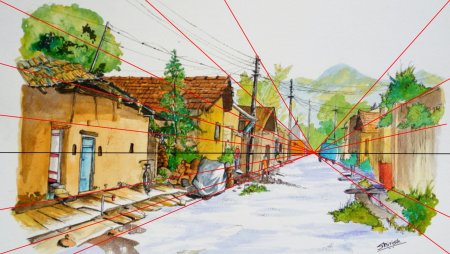 Изображение пространства в пейзаже