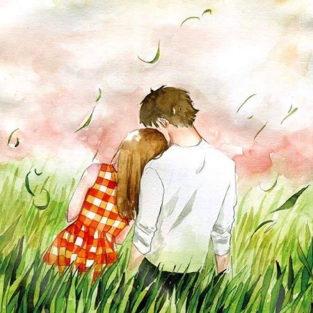 Парень и девушка рисунок