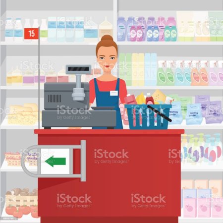 Магазин касса векторное изображение