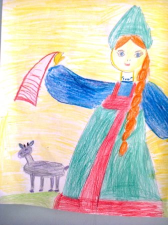 Нарисовать Аленушку