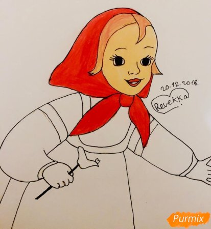 Сестрица алёнушка и братец Иванушка рисунок детский