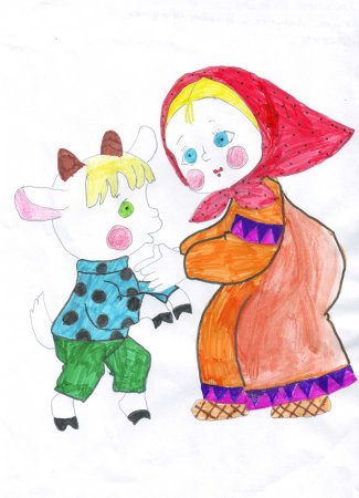 Сестрица Аленушка на прозрачном фоне