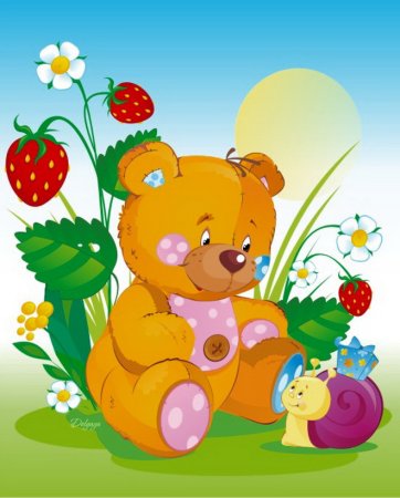 Медведь раскраска