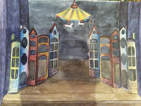 Эскиз декорации к спектаклю