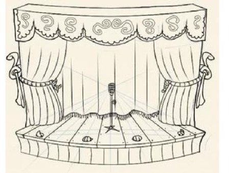 Сцена раскраска