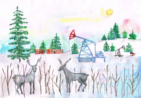 Рисунок моя Югра