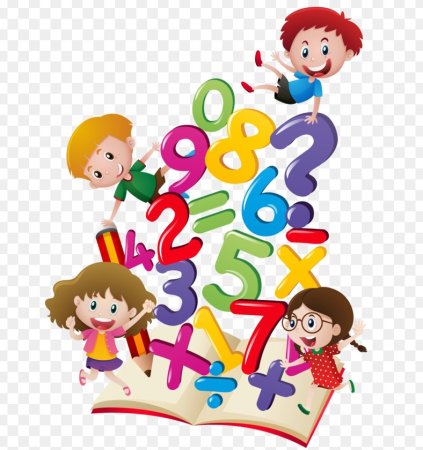 Математика на прозрачном фоне