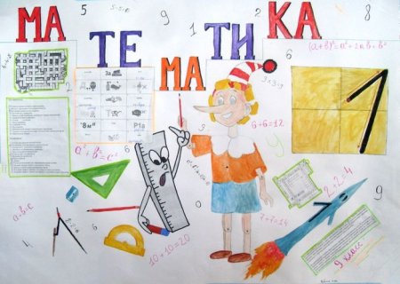 Плакат на тему математика