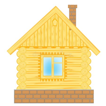 Изба раскраска для детей