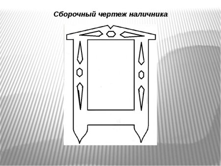 Наличники чертеж