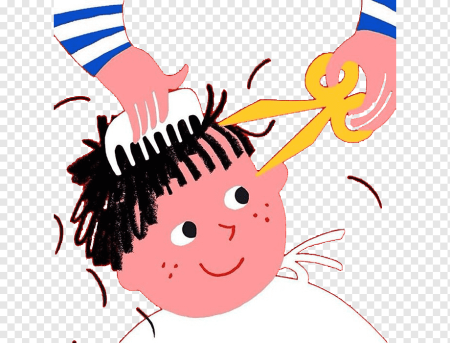 Ножницы расческа фен вектор