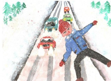 Рисунок на тему гололед