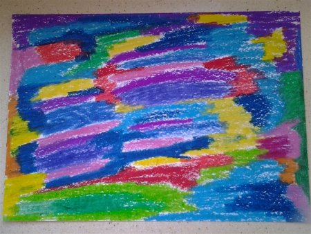 Техника рисования граттаж восковыми карандашами