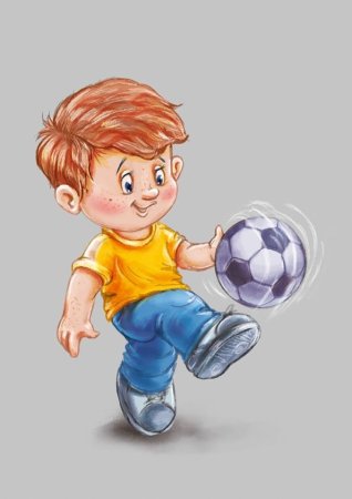 Мальчик на прозрачном фоне