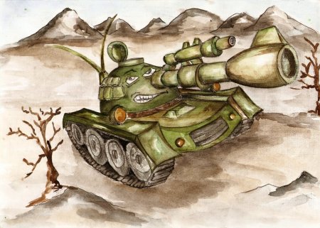 Танк рисунок
