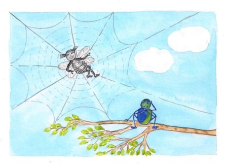 Паутинка детские рисунки
