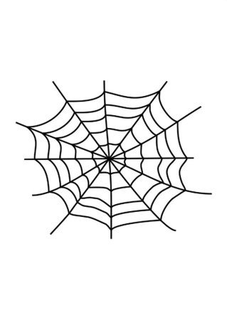 Паутинка раскраска