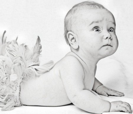 Портрет кудрявого мальчика