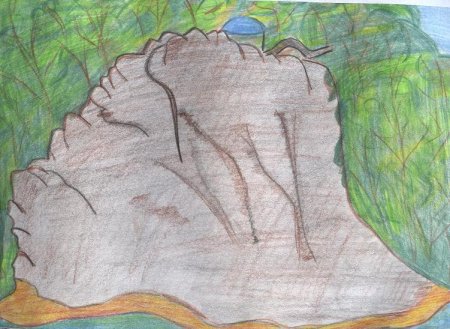 Раскраска горы