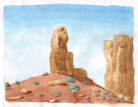 Скала на прозрачном фоне