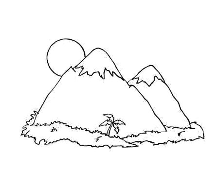 Нарисовать скалу