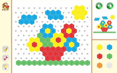 Схемы для Тигрес пазл мозаики для детей 2-3 лет-