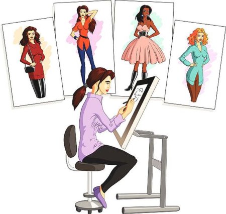 Модельер мультяшный