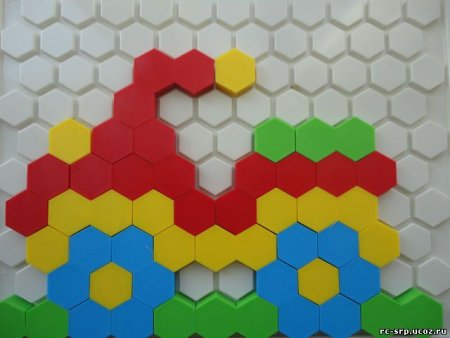 Мозаика детская шестигранная схемы