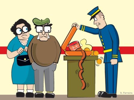 Таможня иллюстрация