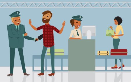 Таможенник мультяшный