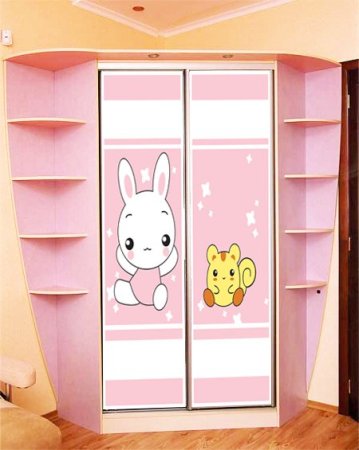 Детский угловой шкаф купе