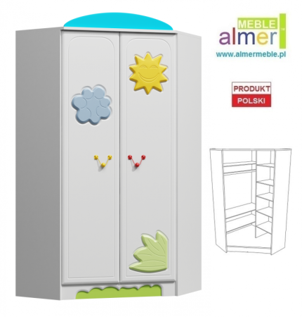 Детский угловой шкафчик