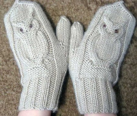 Варежки с узором
