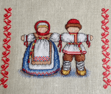 Вышивка неразлучники символ семейного