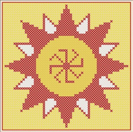 Колядник оберег вышивка