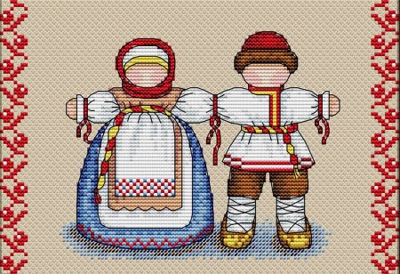 Жар птица оберег неразлучники