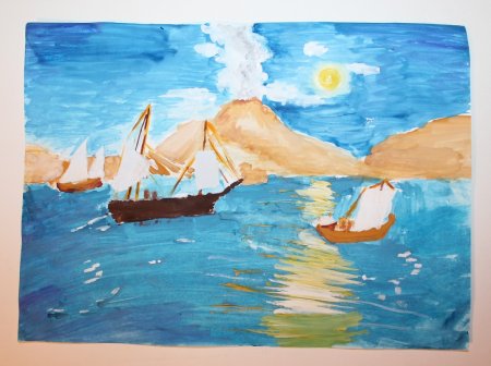 Море Айвазовского детские рисунки