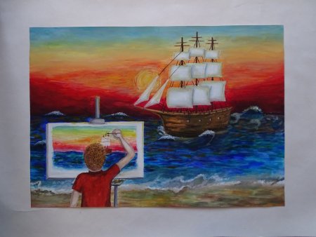 Айвазовский детские рисунки