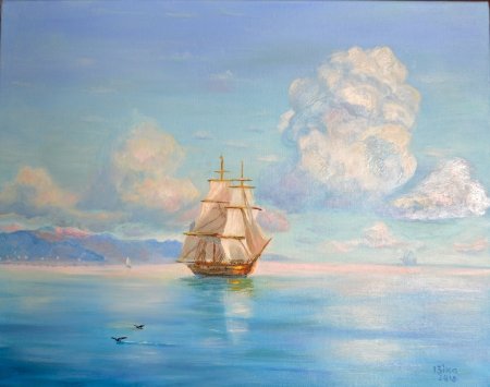 Иван Константинович Айвазовский корабль в бушующем море