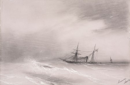 Иван Айвазовский (Ivan Aivazovsky) корабли Колумба. 1880-Е