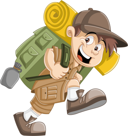 Турист мультяшный