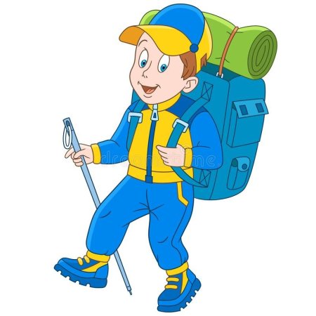 Турист иллюстрация