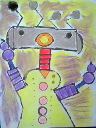 Робот помощник по дому рисунок