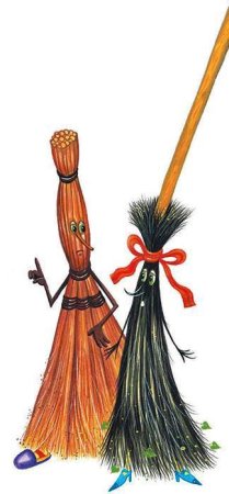 Метла иллюстрация