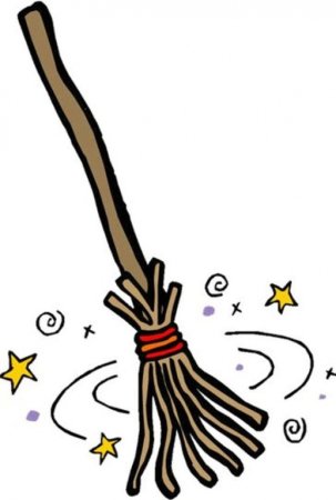 Баба Яга на метле