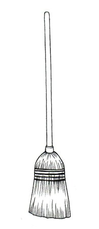Метла раскраска