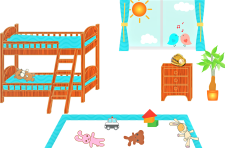 Детская комната клипарт